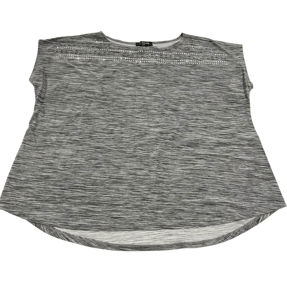Elie McCarthy‎ Space Dyed Grey Blouse Top Women's Size 1X